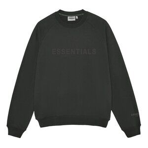 Fear of God Essentials Silicone Letter Crew Neck Pullover Sweatshirt